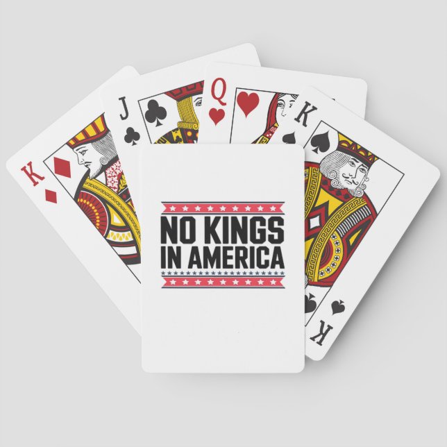 Inga kungar i Amerika USA Minimal ren Casinokort (Baksidan)