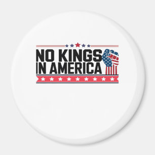 Inga kungar i Amerika USA Minimal ren Magnet