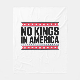 Inga kungar i Amerika USA Minimal rent Fleecefilt