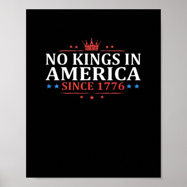 Inga kungar i Amerika USA Oberoendedagen Poster (Framsidan)
