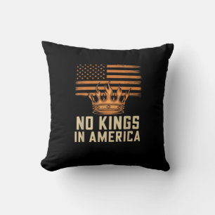 Inga kungar i Amerika USA Oberoendefirande Kreativ Kudde