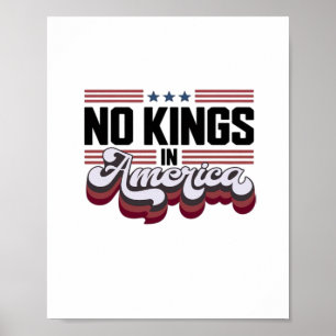 Inga kungar i Amerika USA Retro Klassiker Poster