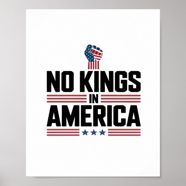 Inga kungar i Amerika USA Retroklassiker Poster (Framsidan)