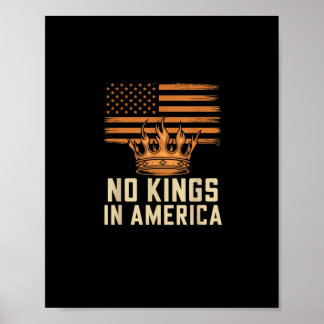Inga kungar i Amerika USA:s självständighet Poster