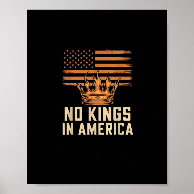 Inga kungar i Amerika USA:s självständighet Poster (Framsidan)