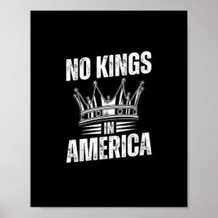 Inga kungar i Amerika USA:s självständighet Vin Poster