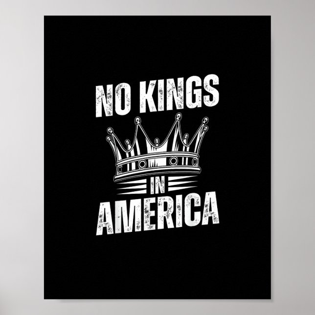 Inga kungar i Amerika USA:s självständighet Vin Poster (Framsidan)