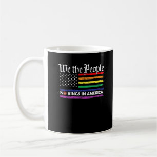 Inga kungar i Amerika Vi folket Kreativ design Kaffemugg