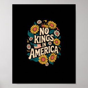 Inga kungar i Amerika Vi Folket Politisk Poster