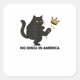 Inga kungar i Amerika Vi folket Politisk vintage Fyrkantigt Klistermärke