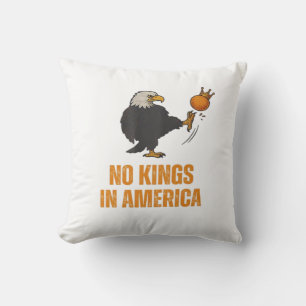 Inga kungar i Amerika Vi folket Politisk vintage Kudde