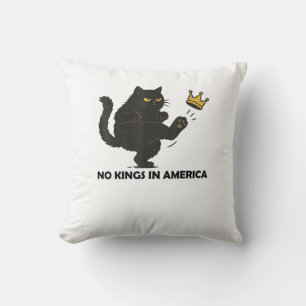 Inga kungar i Amerika Vi folket Politisk vintage Kudde