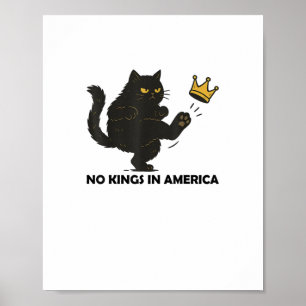Inga kungar i Amerika Vi folket Politisk vintage Poster