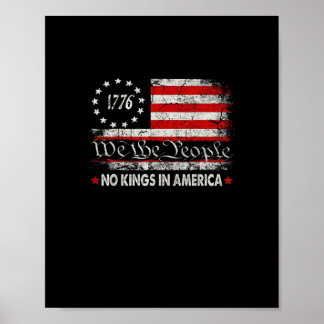 Inga kungar i Amerika Vi folket Retro coolt Poster