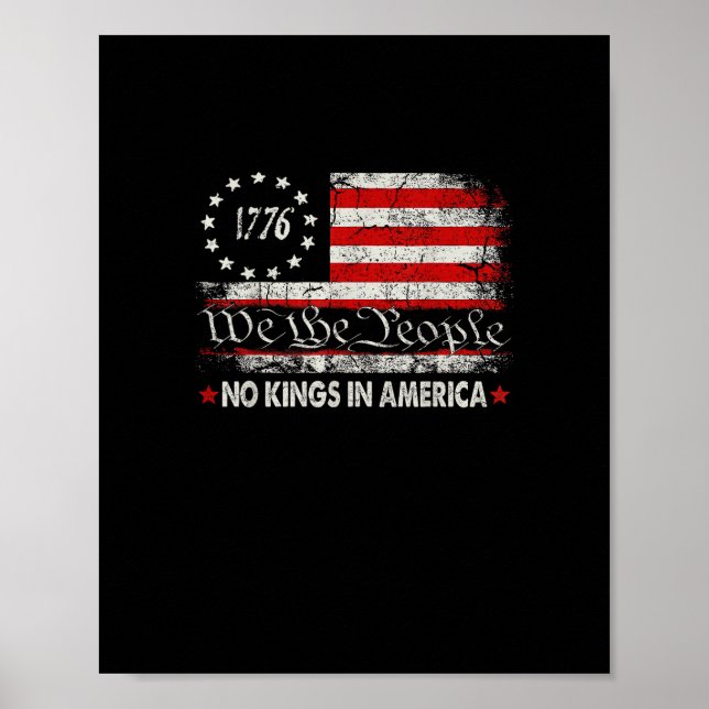 Inga kungar i Amerika Vi folket Retro coolt Poster (Framsidan)