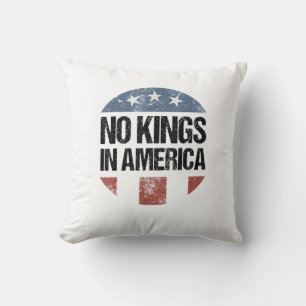 Inga kungar i Amerika Vintage Patriotisk Inga kung Kudde