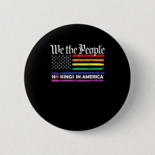 Inga kungar i Amerika We The People Kreativ design Knapp