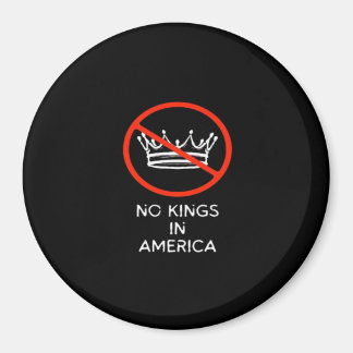 Inga kungar i USA Amerika Säg Nej till kungakrona Magnet