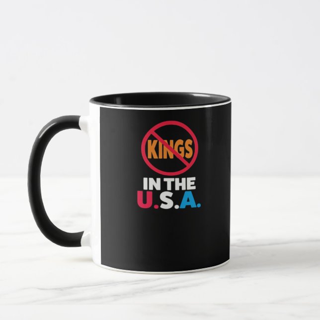 Inga kungar i USA Mugg (Vänster)