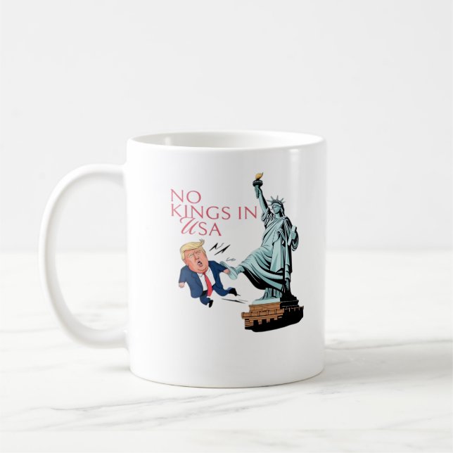 Inga kungar i USA-staty som sparkar ut Fump Classi Kaffemugg (Vänster)