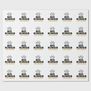 Inga kungar inga regler Minimal krona grafisk desi Presentpapper