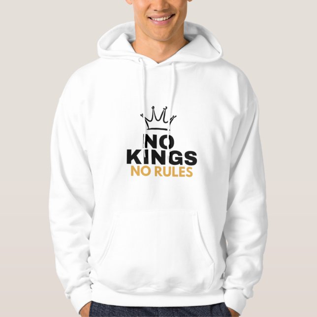 Inga kungar Inga regler Minimal Kronografi Design  Hoodie (Framsida)