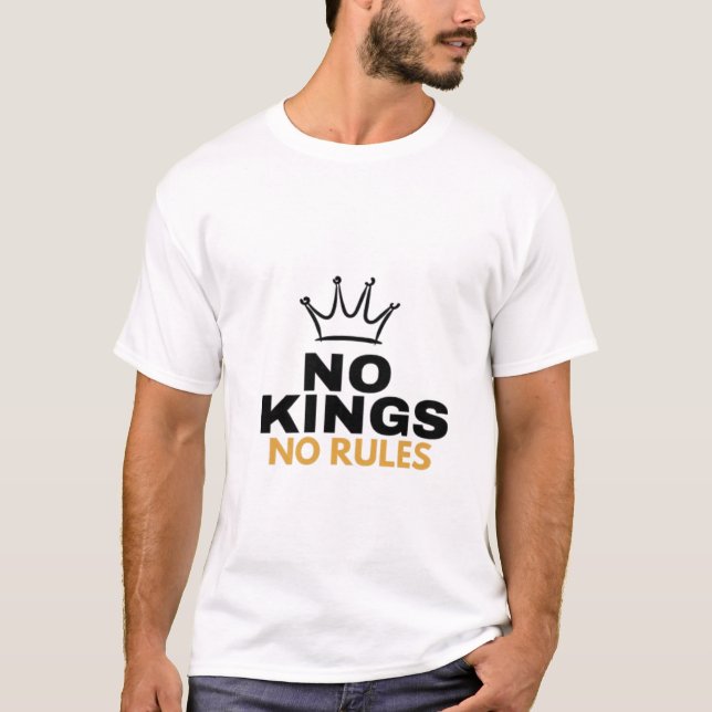 Inga kungar Inga regler Minimal Kronografi Design| T Shirt (Framsida)
