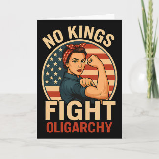Inga kungar Kvinnors Retro Patriotisk Kvinna Frihe Kort
