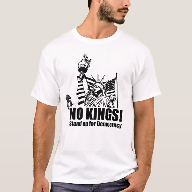 Inga kungar Lady Liberty T Shirt (Framsida)