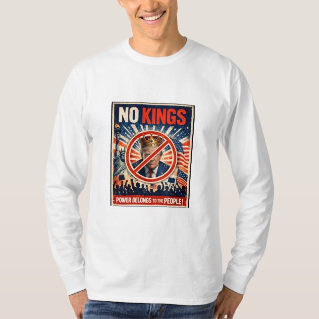 Inga kungar! Långärmad t-shirt (Framsida)