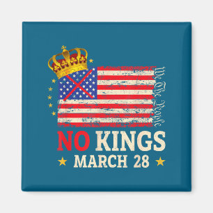 Inga kungar mars 28 2026 no kings day usa flagga v magnet