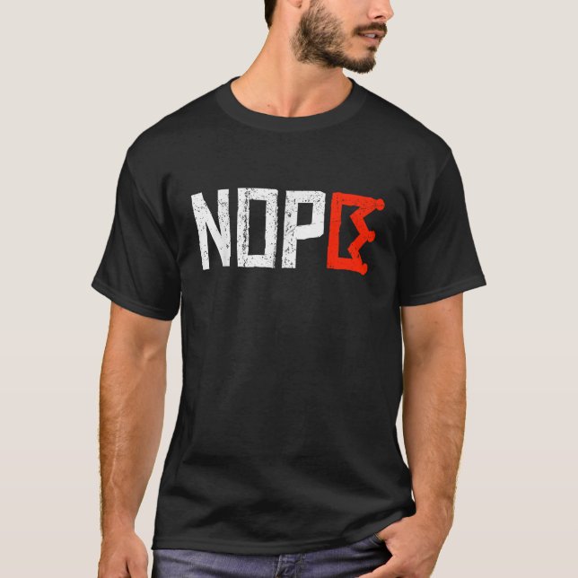 Inga kungar Nejnes protestskylt Horisontell T Shirt (Framsida)