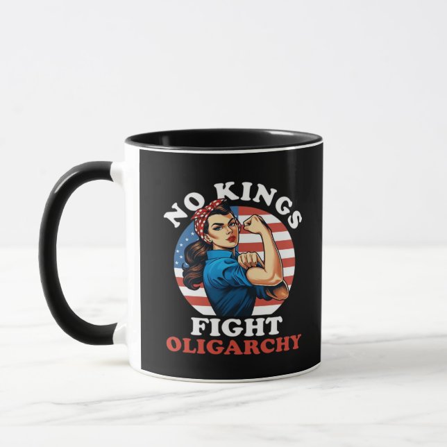 Inga kungar Oligarki Retro Classic Mugg (Vänster)