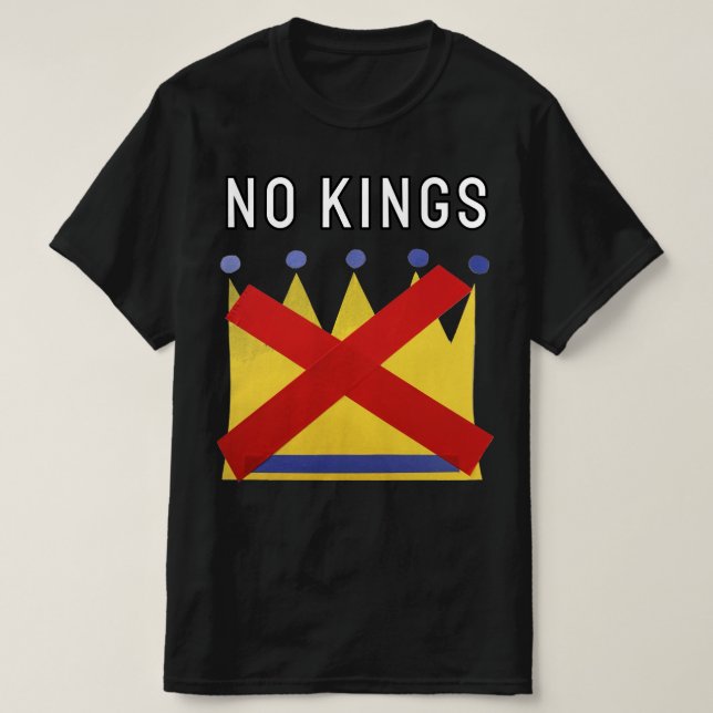 Inga kungar protestera motstå enas t shirt (Design framsida)