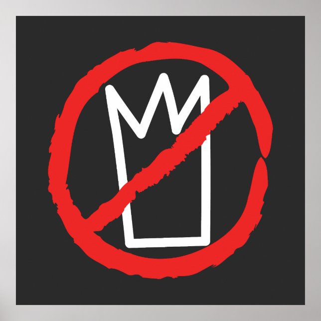 Inga kungar protesterar kronlogotyp poster (Framsidan)