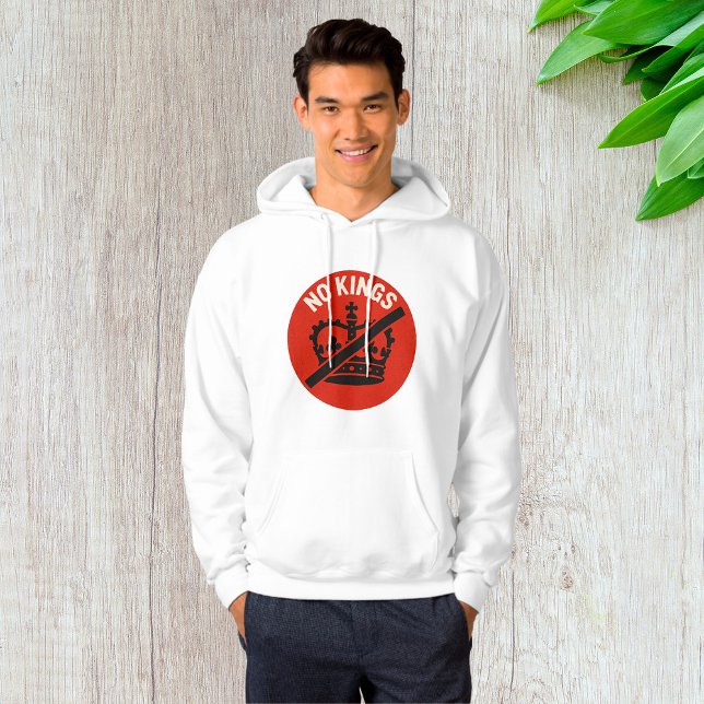 Inga kungar protestsymbol hoodie (Skapare uppladdad)