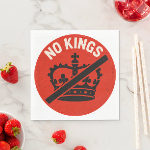 Inga kungar protestsymbol pappersservett