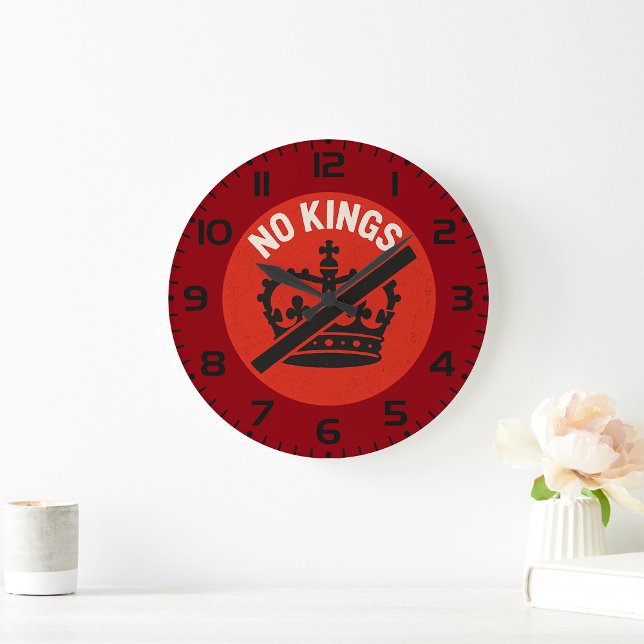 Inga kungar protestsymbol stor klocka (Skapare uppladdad)