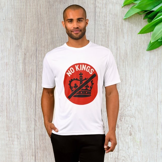 Inga kungar protestsymbol t shirt (Skapare uppladdad)
