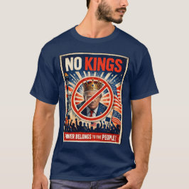 Inga kungar protestt-shirt t shirt