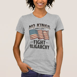 Inga kungar sedan 1776 bekämpar oligarki vintage d t shirt