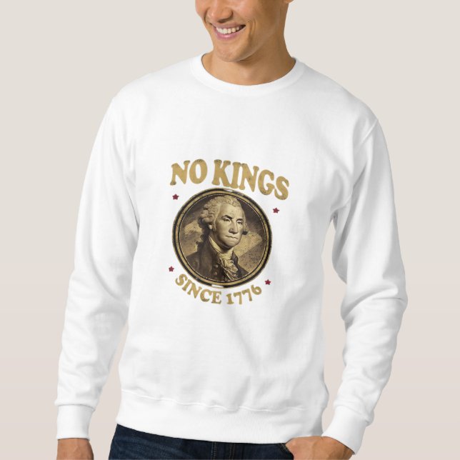 Inga kungar sedan 1776 Classic Lång Ärmad Tröja (Framsida)
