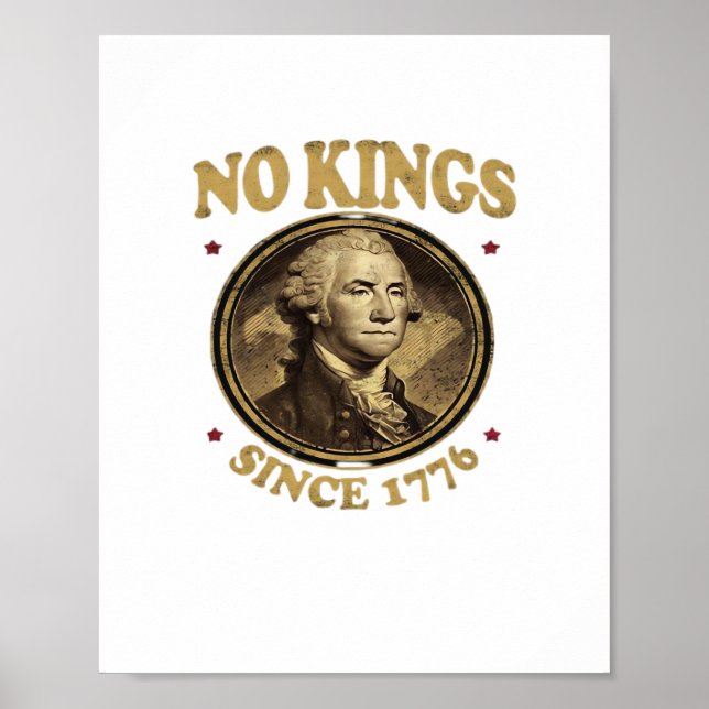 Inga kungar sedan 1776 Classic Poster (Framsidan)