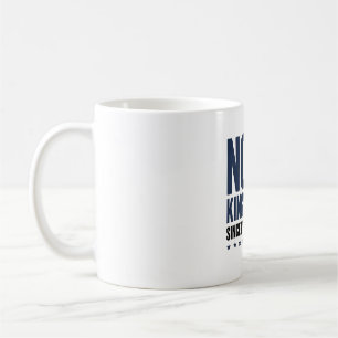 Inga kungar sedan 1776 Patriotisk flaggtröja desig Kaffemugg