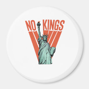 Inga kungar Staty Av Protest Amerikansk Klassike Magnet