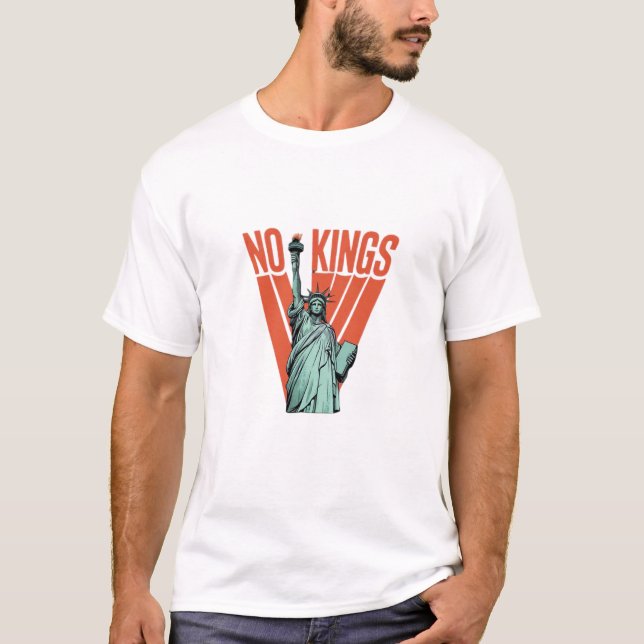 Inga kungar Staty av  protest  Amerikansk klassike T Shirt (Framsida)
