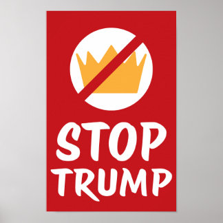 INGA KUNGAR STOPPAR TRUMP Anti-Trump | RÖD | Prote Poster