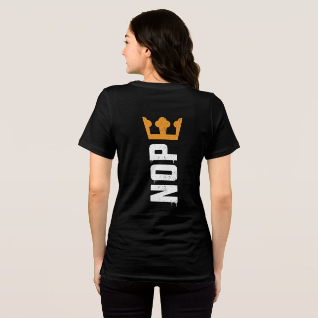 Inga kungar Tvåsidig Fram Bak NOPE T Shirt (Baksida Full)