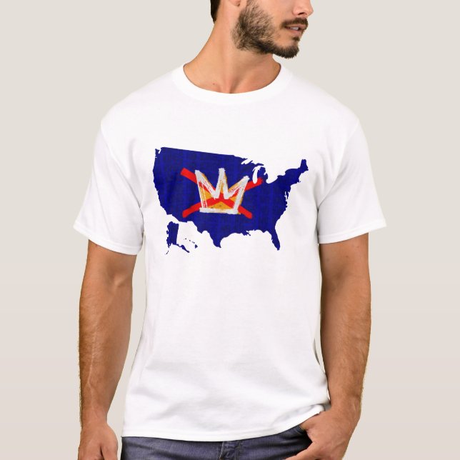 Inga kungar USA-karta T Shirt (Framsida)