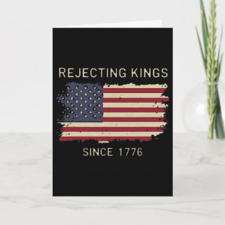 Inga kungar Vintage patriotisk frihet frihet Usa L Kort
